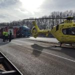 A28 richting Amersfoort weer vrij na botsing vrachtwagens