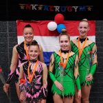 Unieke prestatie Acro-gymnasten Hanze Gym Hattem: vier podiumplaatsen op het NK Acrobatiek