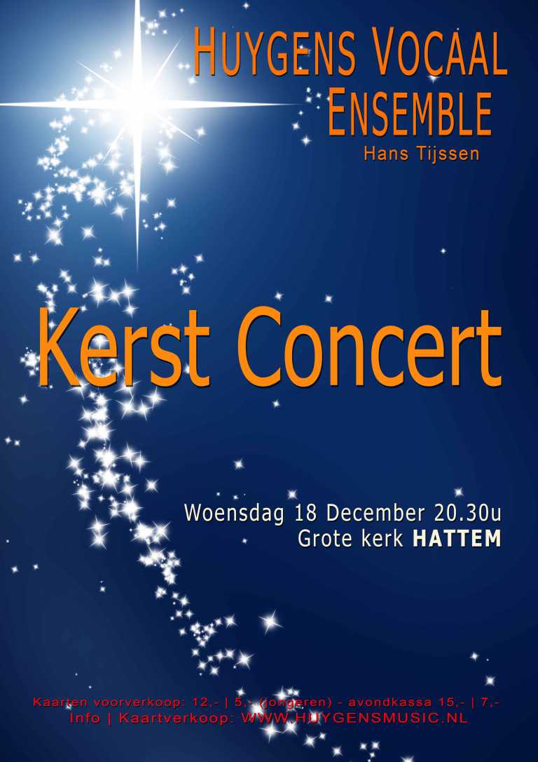 Kerstconcert Huygens Vocaal Ensemble