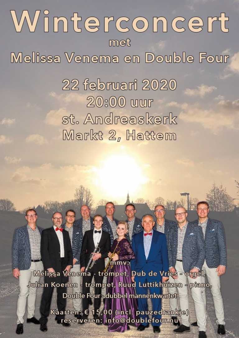 Winterconcert met Hattems mannenkwartet Double Four