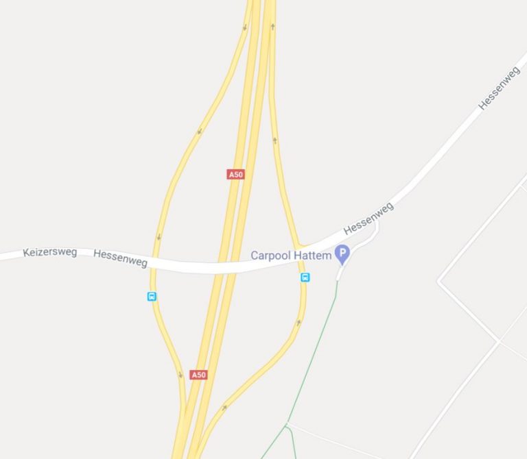 Op- en afrit Hattem afgesloten op A50