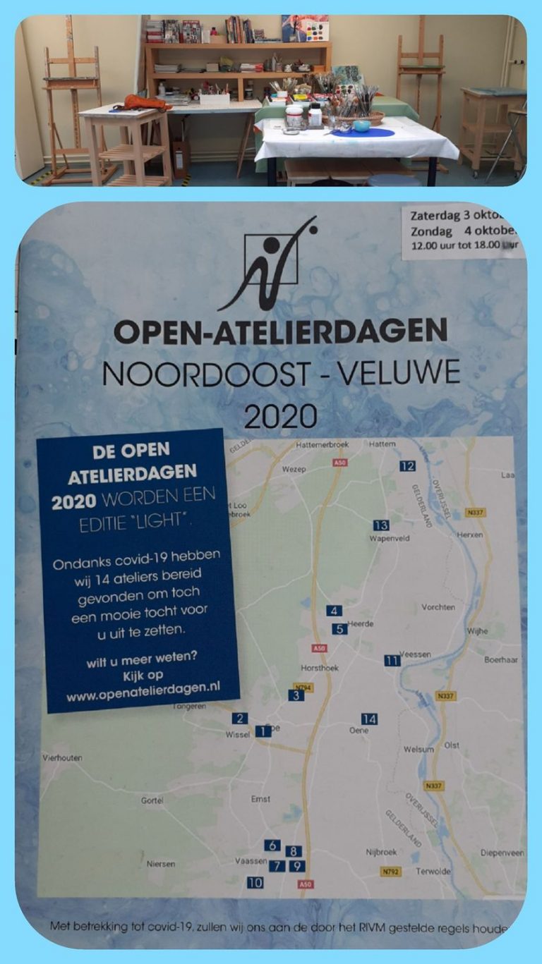 Open-Atelierdagen Noord-Oost Veluwe met editie ‘light’