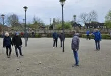 Petanque hield het niet droog