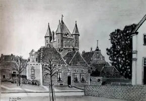 Illustratie van de Dijkpoort