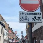 Winkels open, fietsers lopen