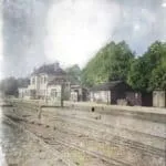 Fietsen over spoorlijn Hattem