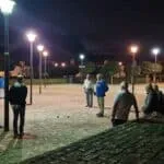 Petanque in het licht