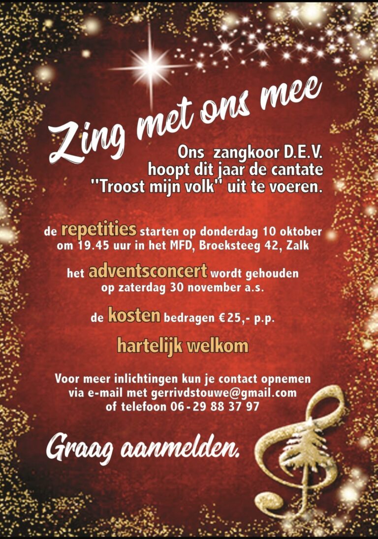 D.E.V. Zalk zingt – zing mee