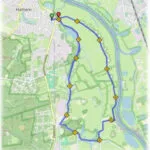 Hardlopers rennen door Hattem