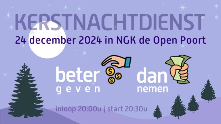 Kerstnachtdienst de Open Poort