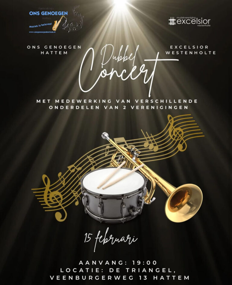 Dubbelconcert Ons Genoegen en Excelsior