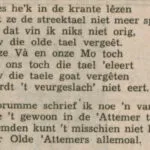 Belangstelling voor Hattems dialect?