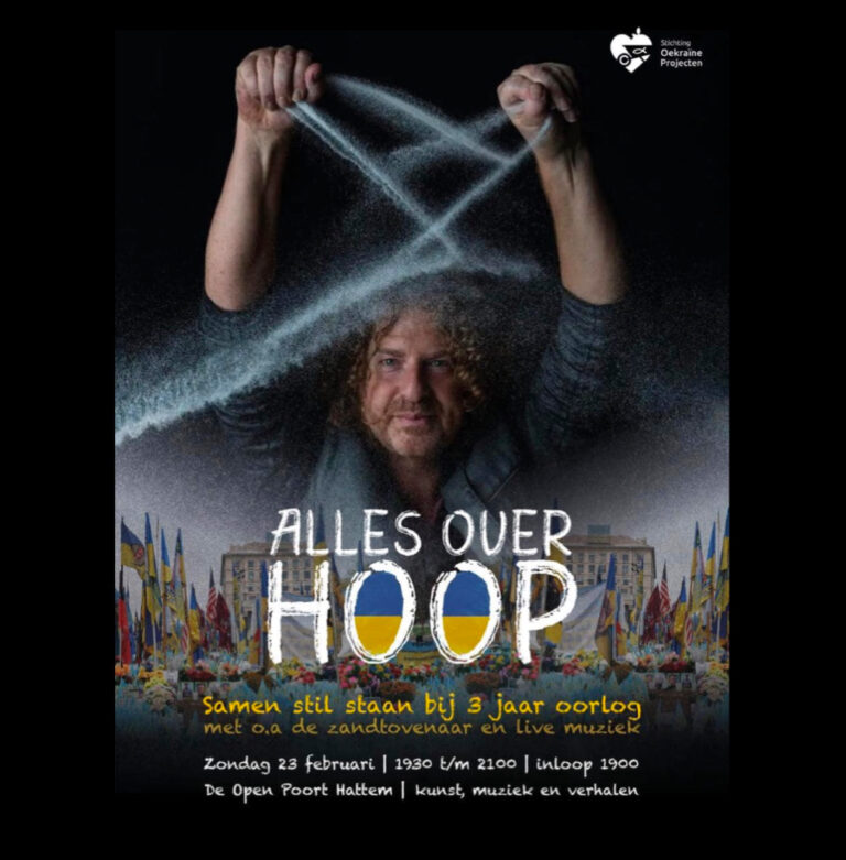 Avond ‘Alles over Hoop’, stilstaan bij drie jaar oorlog