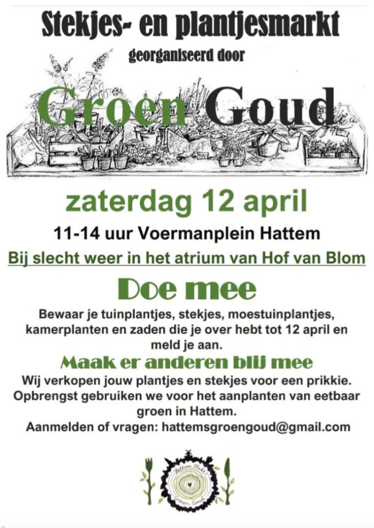 Stekjes- en plantjesmarkt Groen Goud