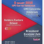 Brassband Excelsior Zalk treedt op in Oosterwolde