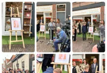 Stolpersteine in de Kerkstraat ter nagedachtenis aan vermoorde vader en opa