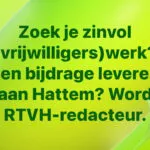 Vacature nieuwsredactie: voor of achter de schermen meewerken aan Hattems nieuws