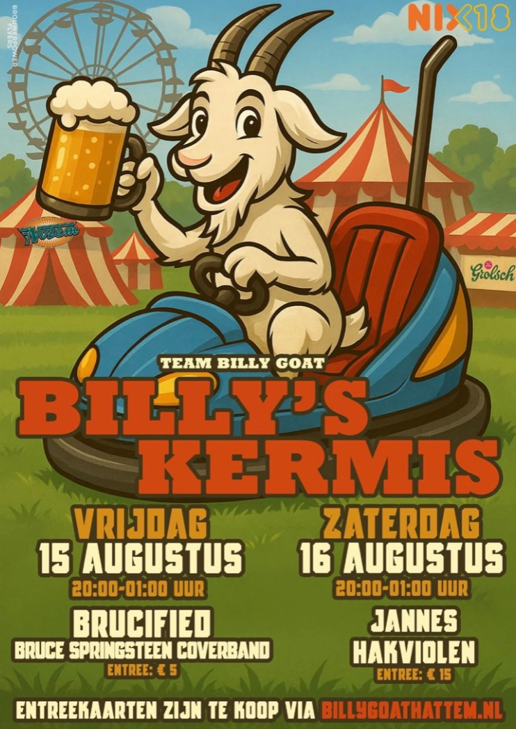 Billy Goat’s Billy’s kermis Billy Goat’s Billy’s kermis
