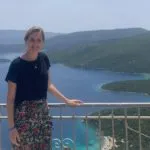 Almatine Leene in de bergen