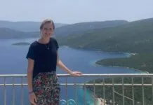 Almatine Leene in de bergen