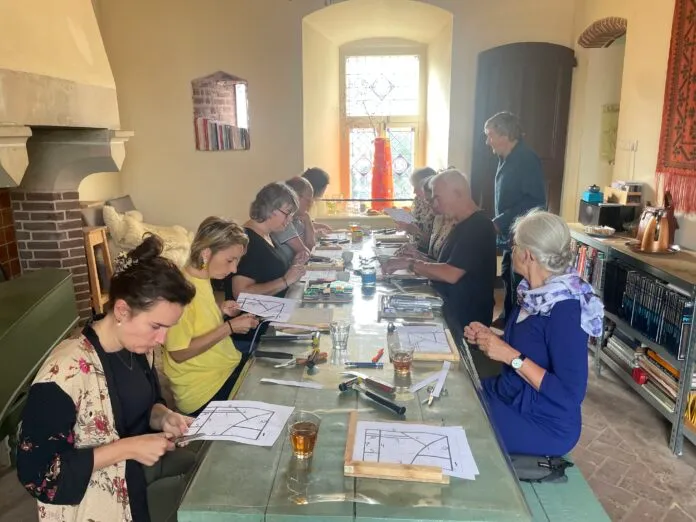 Dijkpoort glas in lood