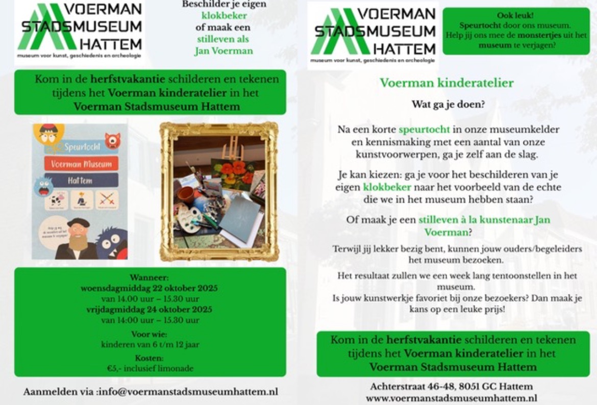 Kinderatelier Voerman Stadsmuseum Hattem
