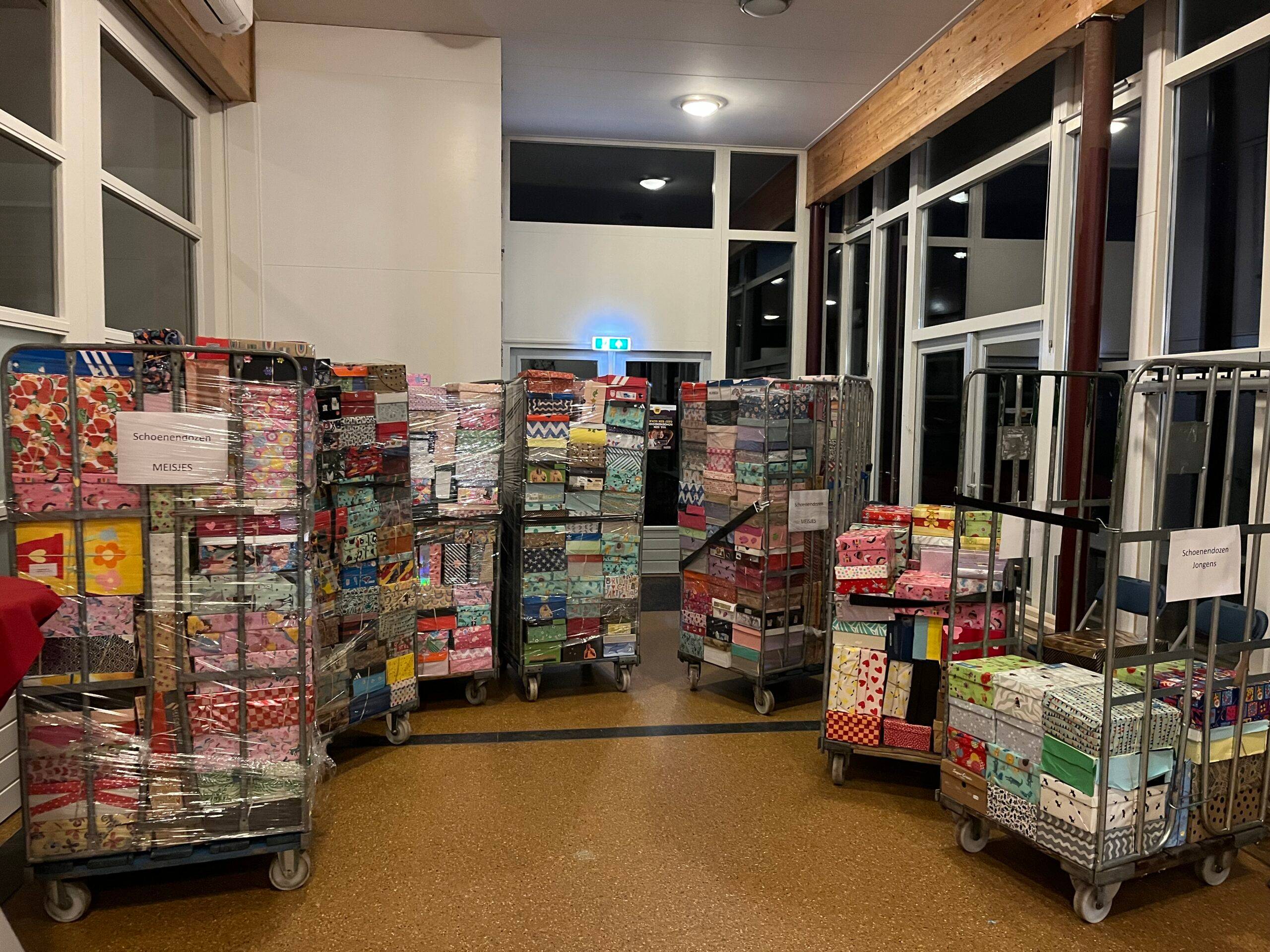 Schoenendoosactie succesvol van start gegaan