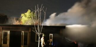 Brand in bijgebouwen Oude Kerkweg