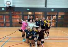 Eerste competitiewedstrijd met winst voor Dames 1 HVV