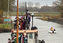 Zie ginds komt de stoomboot – intocht van Sinterklaas
