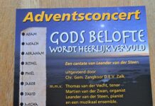 Adventsconcert D.E.V. Zalk met tenor Thomas van der Vecht