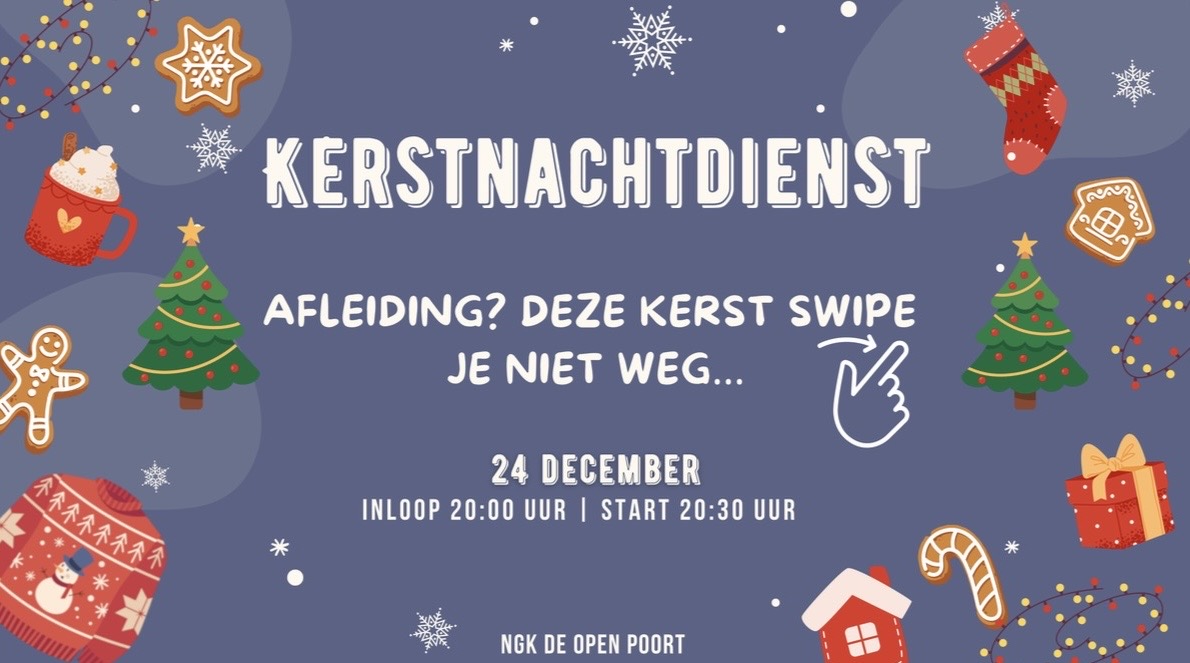 Kerstnachtdienst Open Poort: ‘Deze kerst swipe je niet weg’