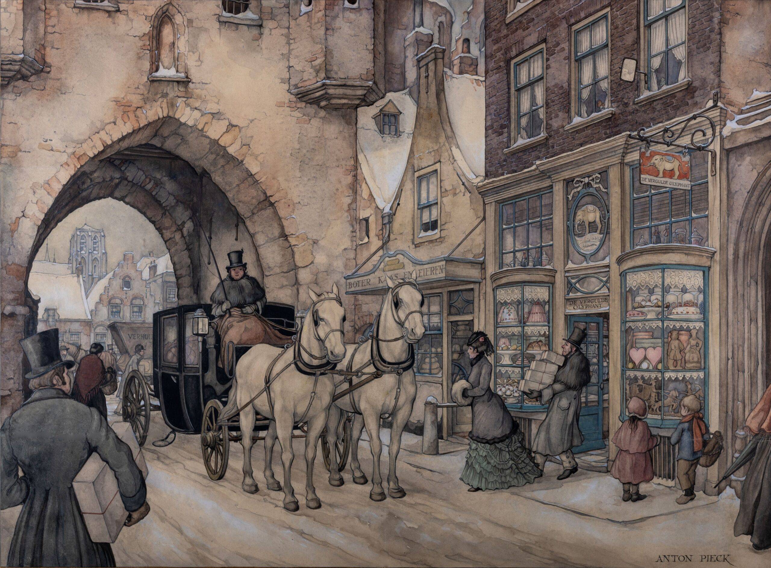 De kalenderplaten van Pieck nu in het Anton Pieck Museum