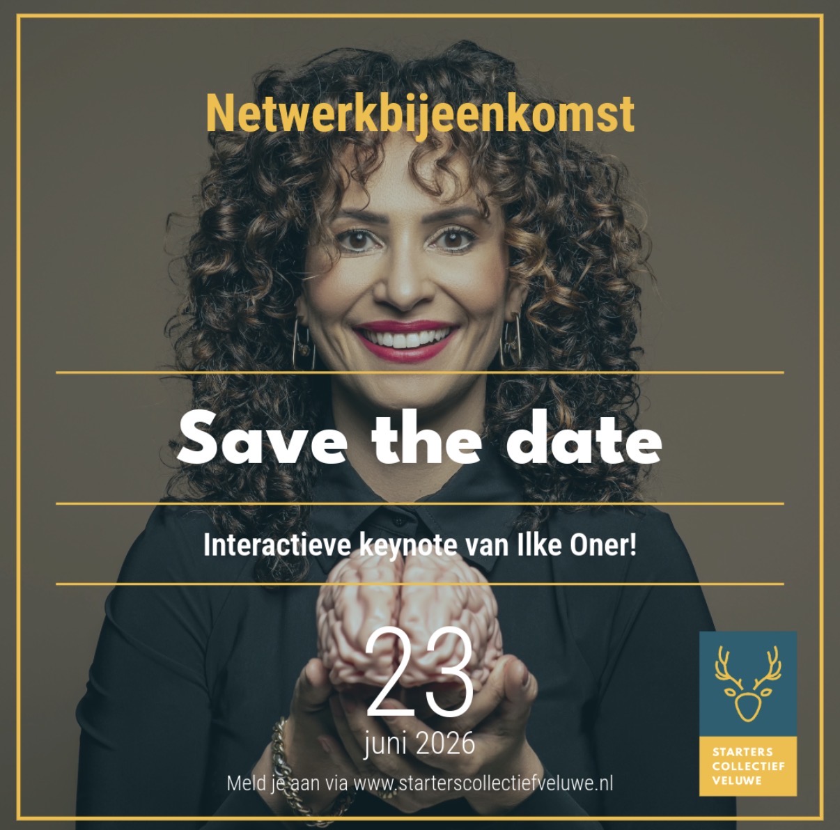 Starterscollectief Veluwe haalt neuropsycholoog Ilke Oner naar regionale bijeenkomst