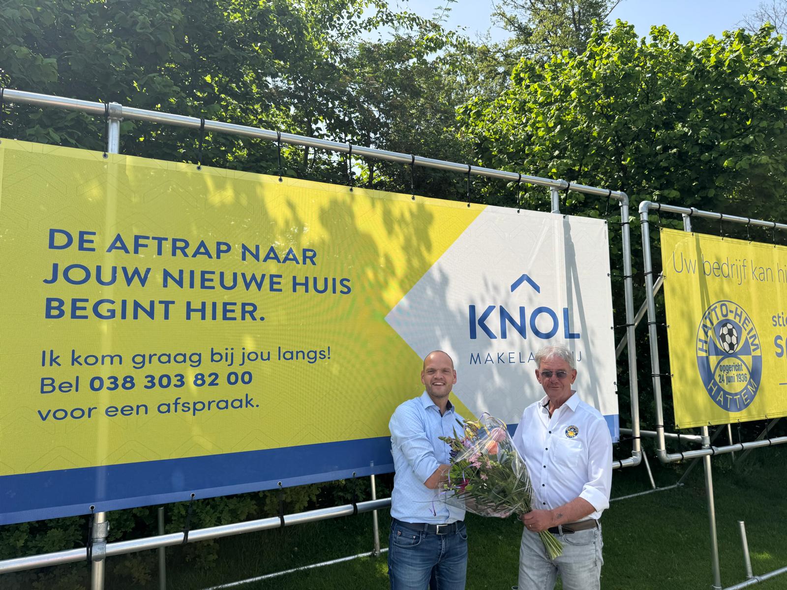 s.v. Hatto-Heim blij met Knol Makelaardij als nieuwe doeksponsor